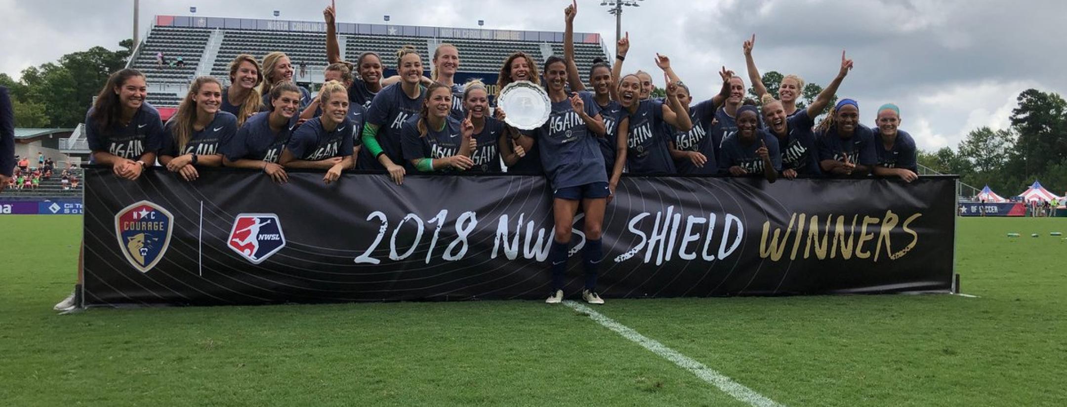 NC Courage 2018 NWSL Shield winners