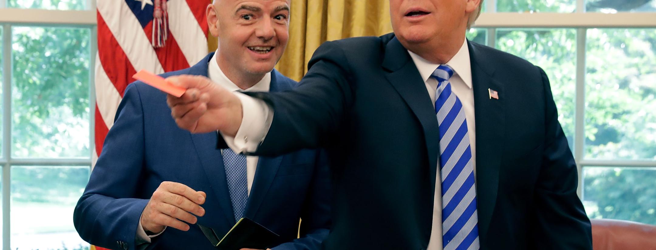 Donald Trump Gianni Infantino