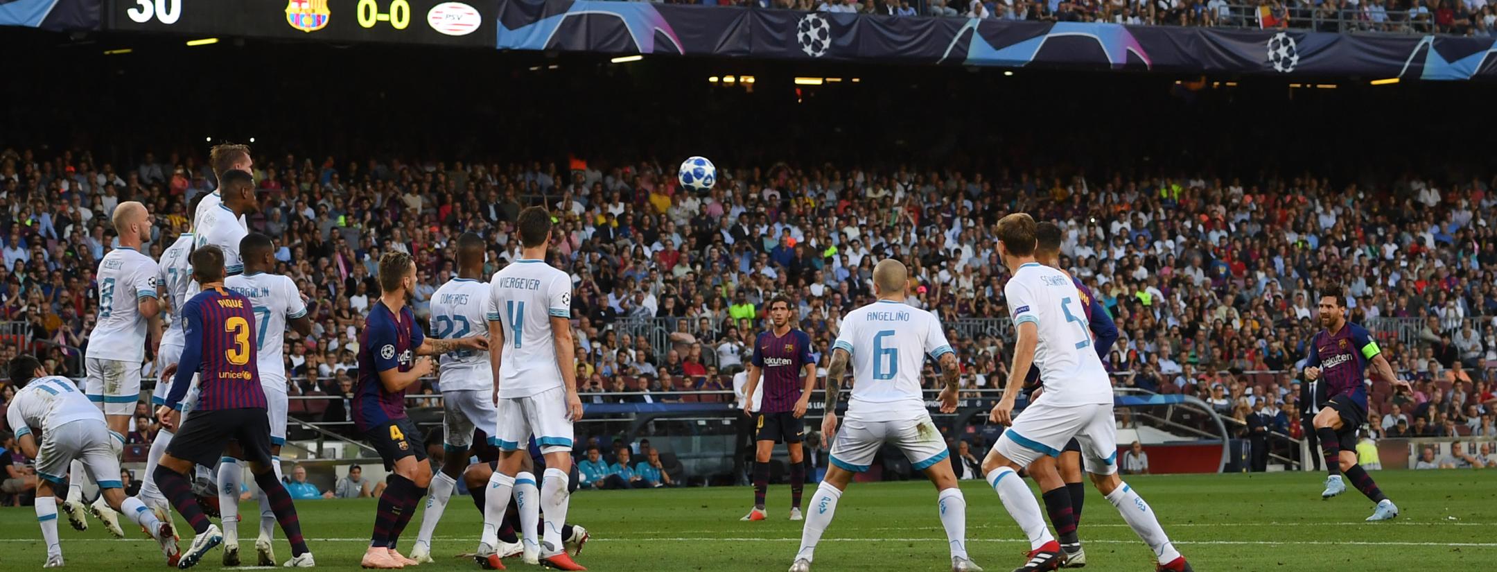 Messi Free Kick Vs PSV