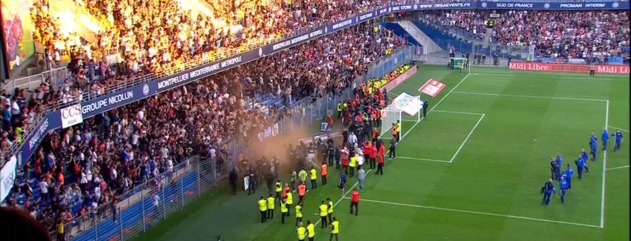 Montpellier crowd trouble