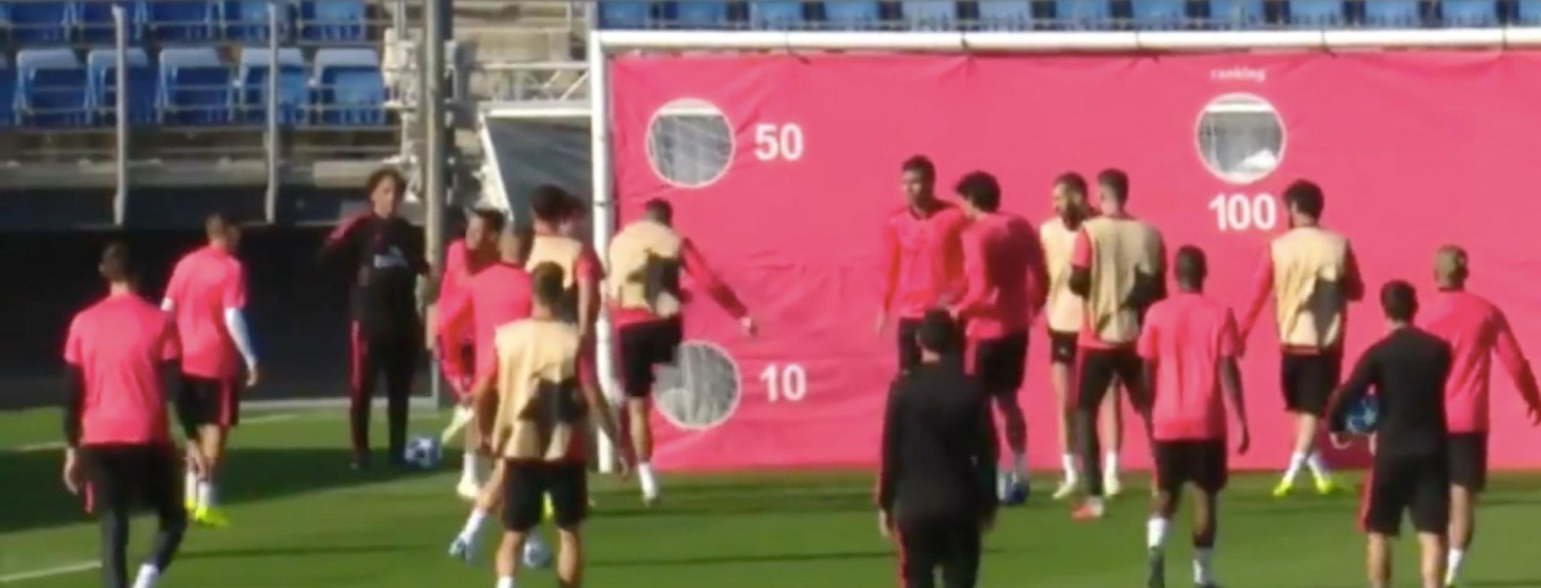 Sergio Ramos training ground fight