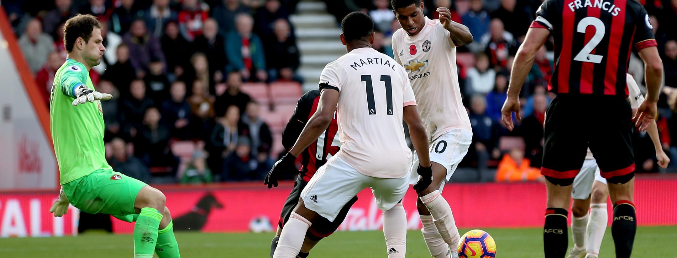 Marcus Rashford Goal vs Bournemouth