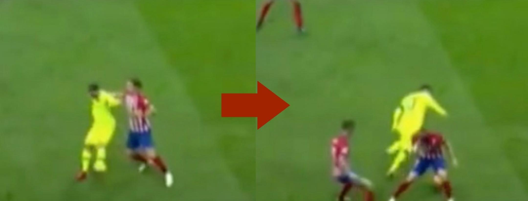 Lionel Messi nutmeg on Filipe Luis