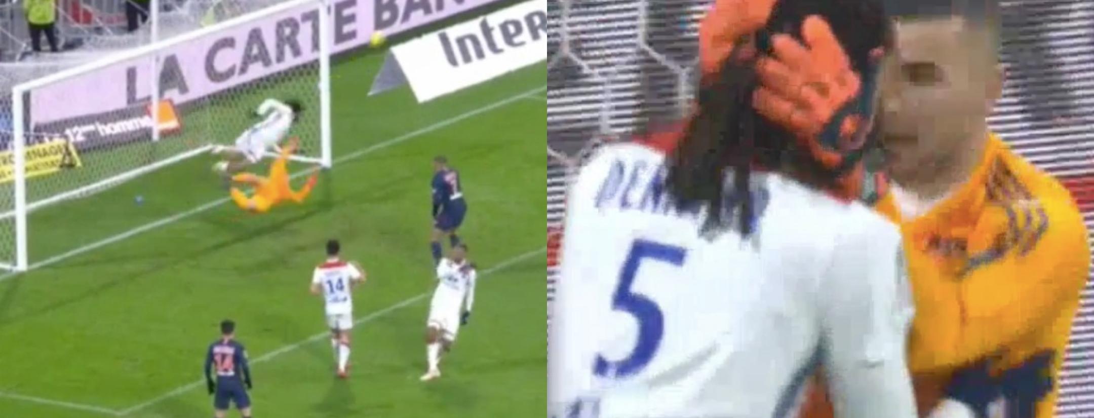 Lyon goal-line clearance 