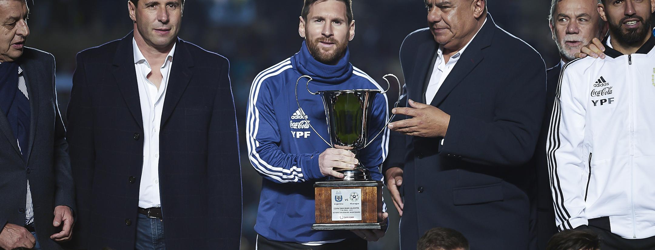 Lionel Messi International Trophies