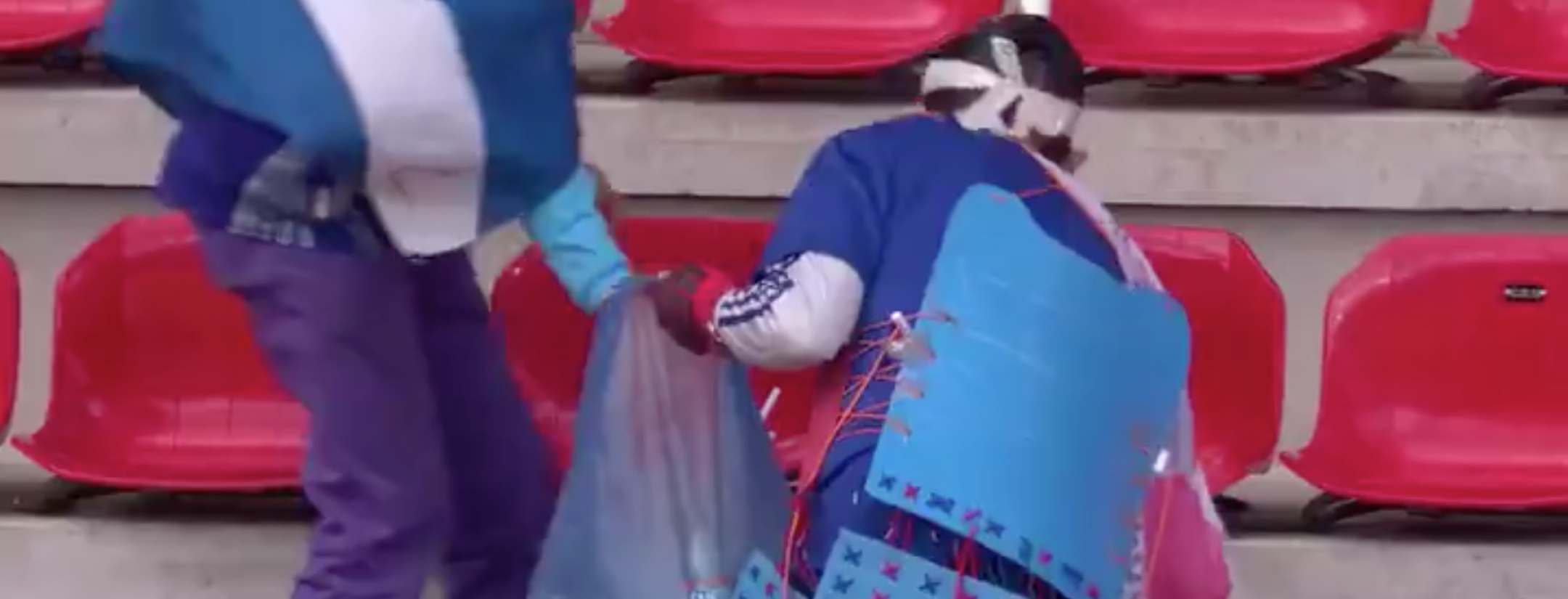 Japan Fans Clean Stadium