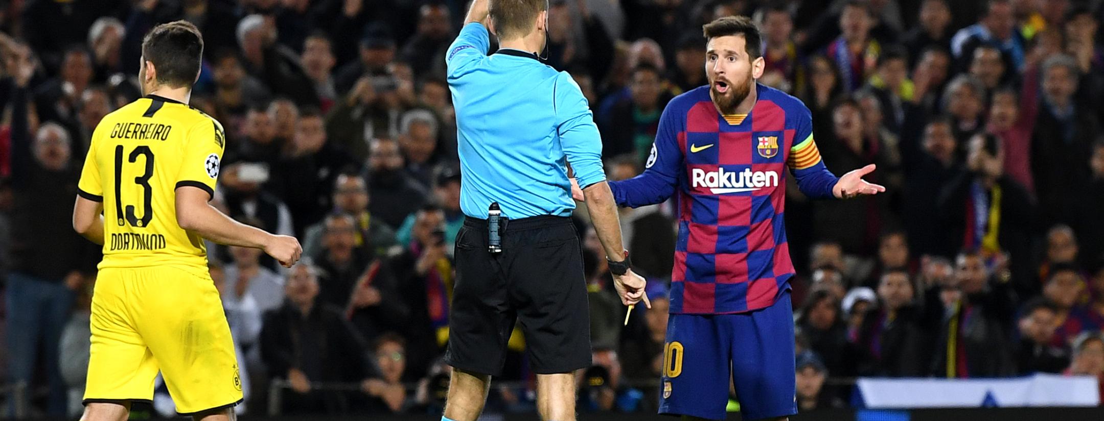 Lionel Messi Dive vs Dortmund