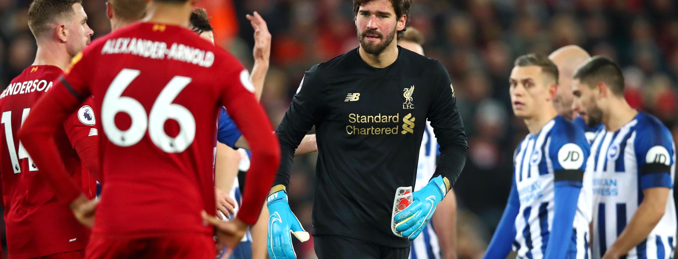 Alisson Red Card vs. Brighton