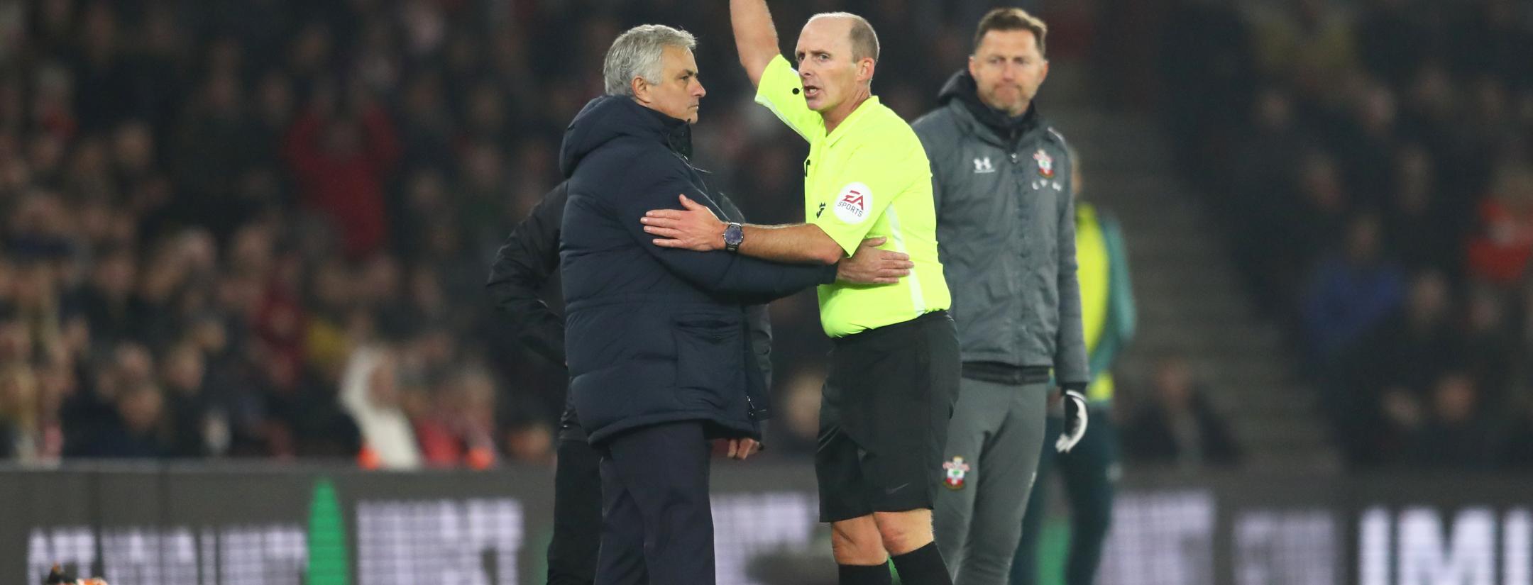 Jose Mourinho Yellow Card