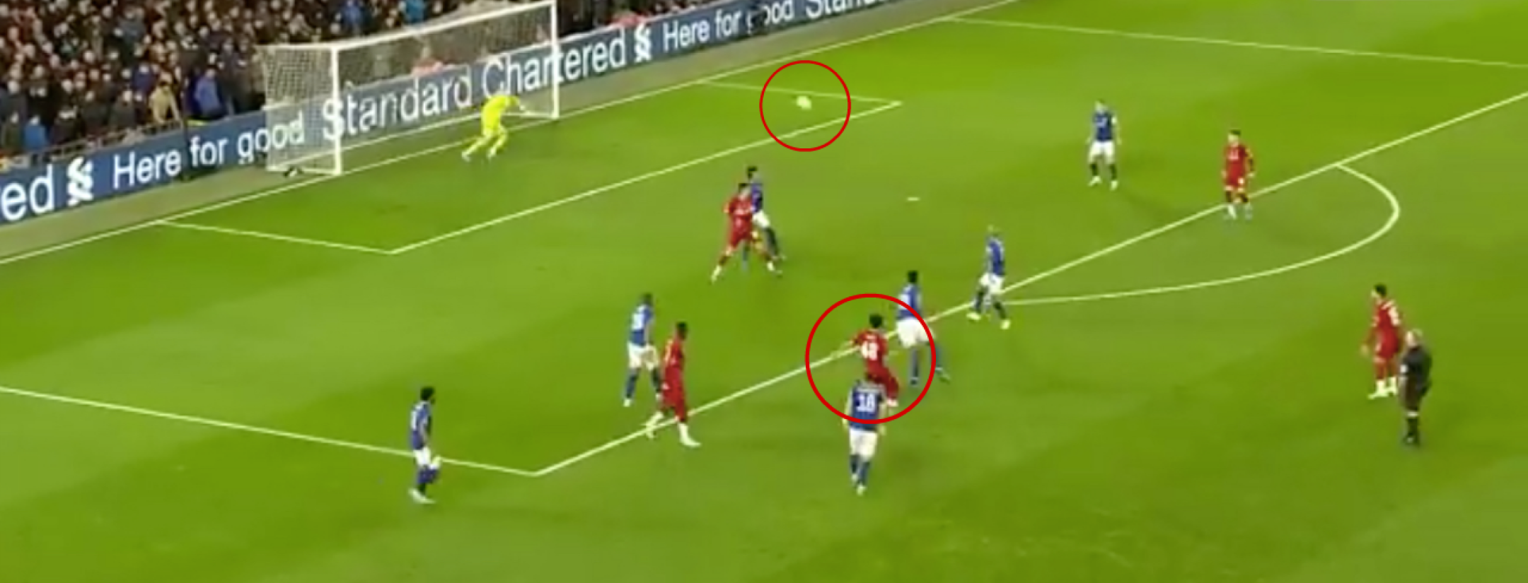 Curtis Jones goal vs Everton