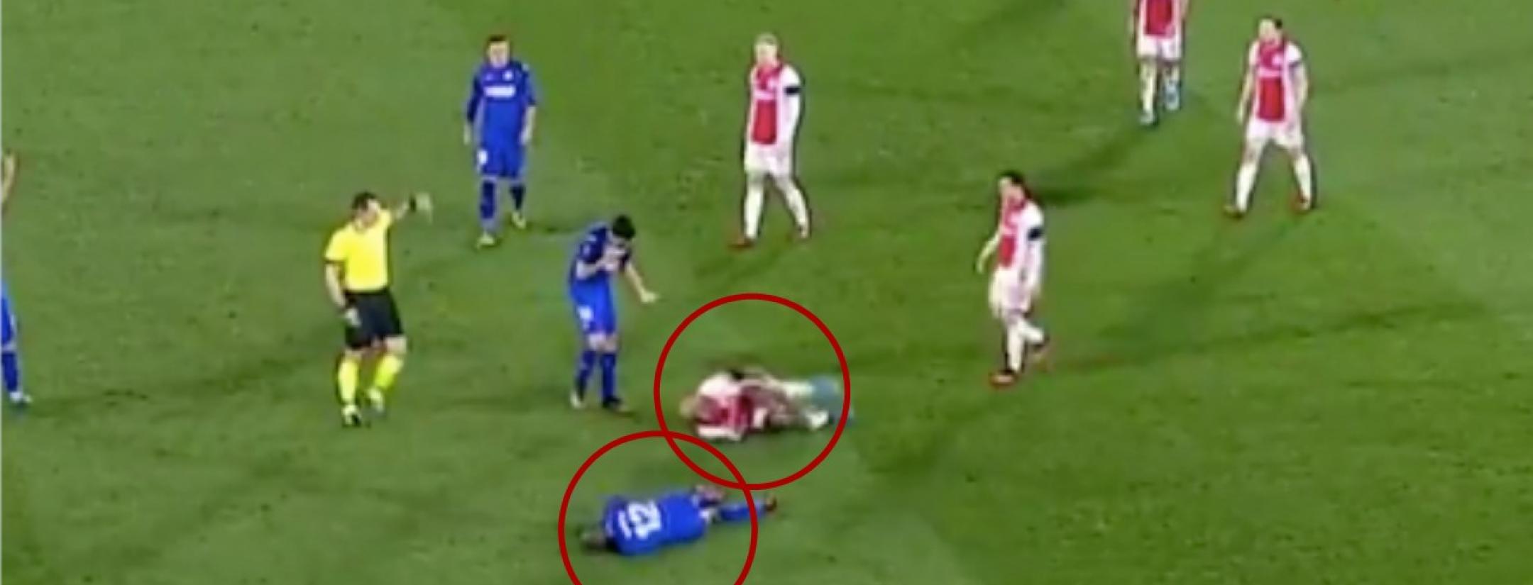 Ryan Babel fake injury