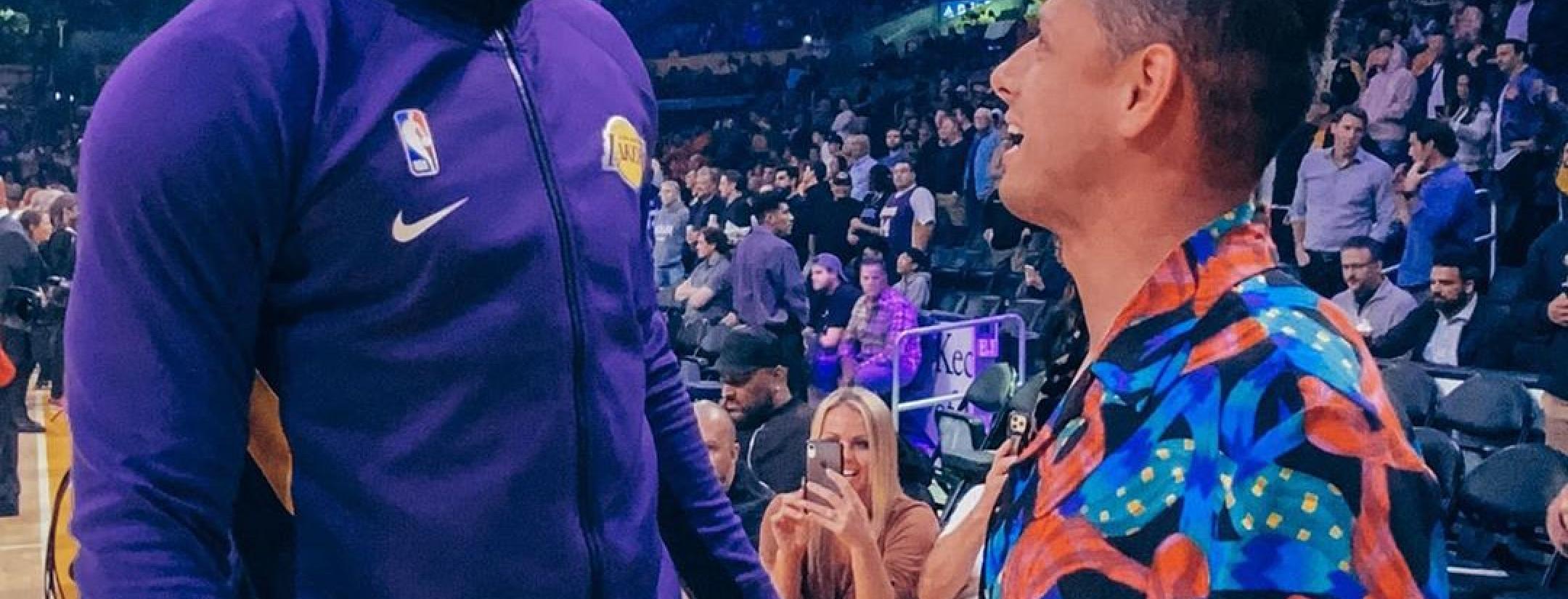 Chicharito Meets LeBron James