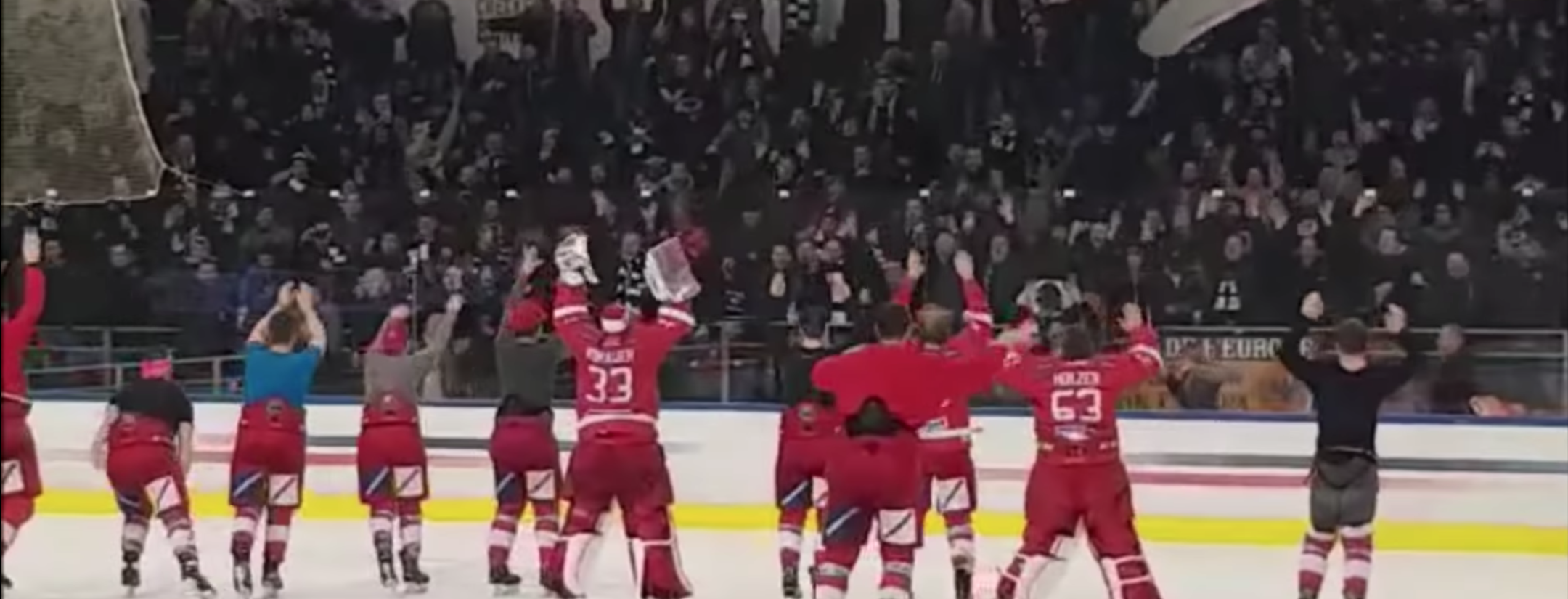 Frankfurt Fans Go To A Hockey Game