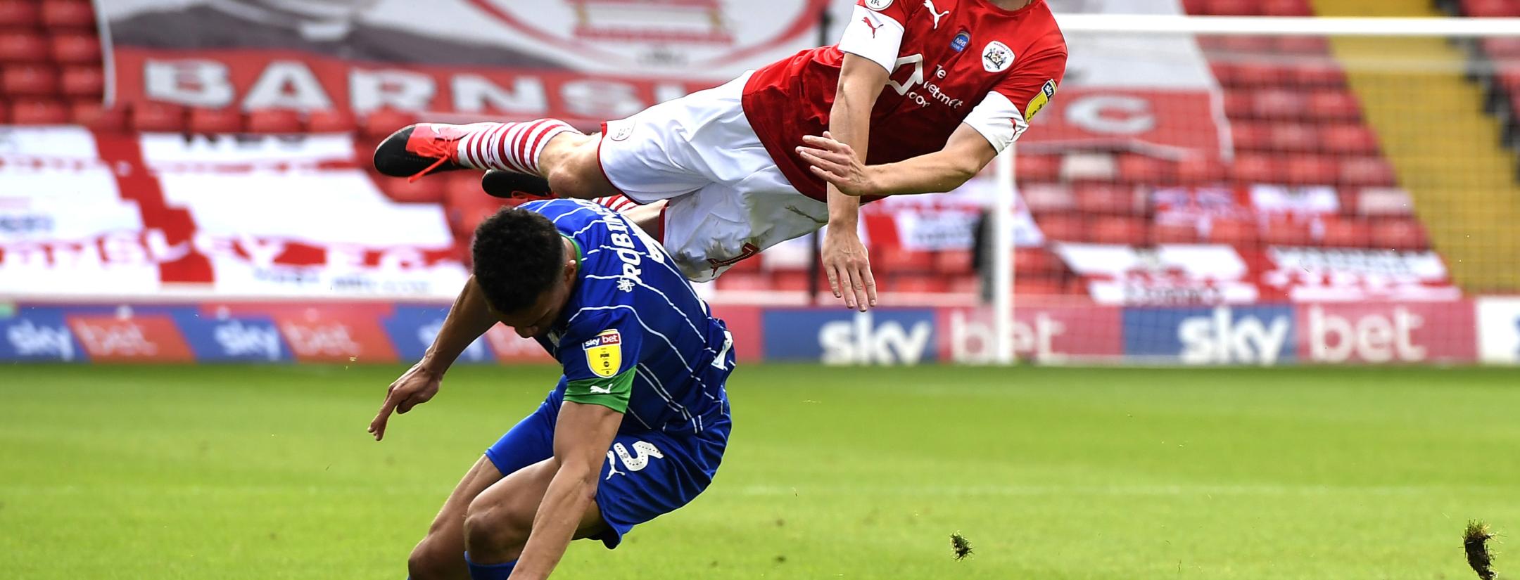 Antonee Robinson tackle vs Barnsley