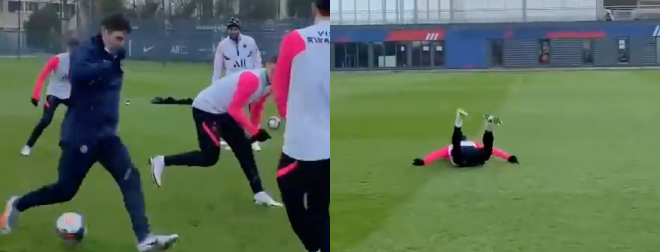 Ángel Di María Nutmegs Pochettino