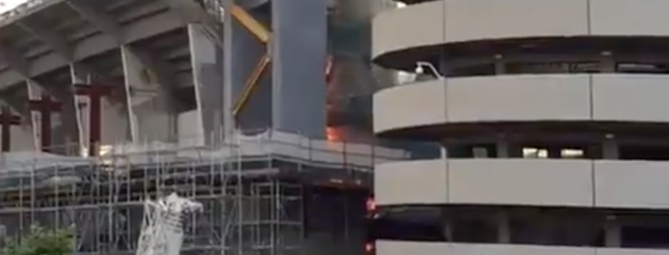 Real Madrid Stadium Fire