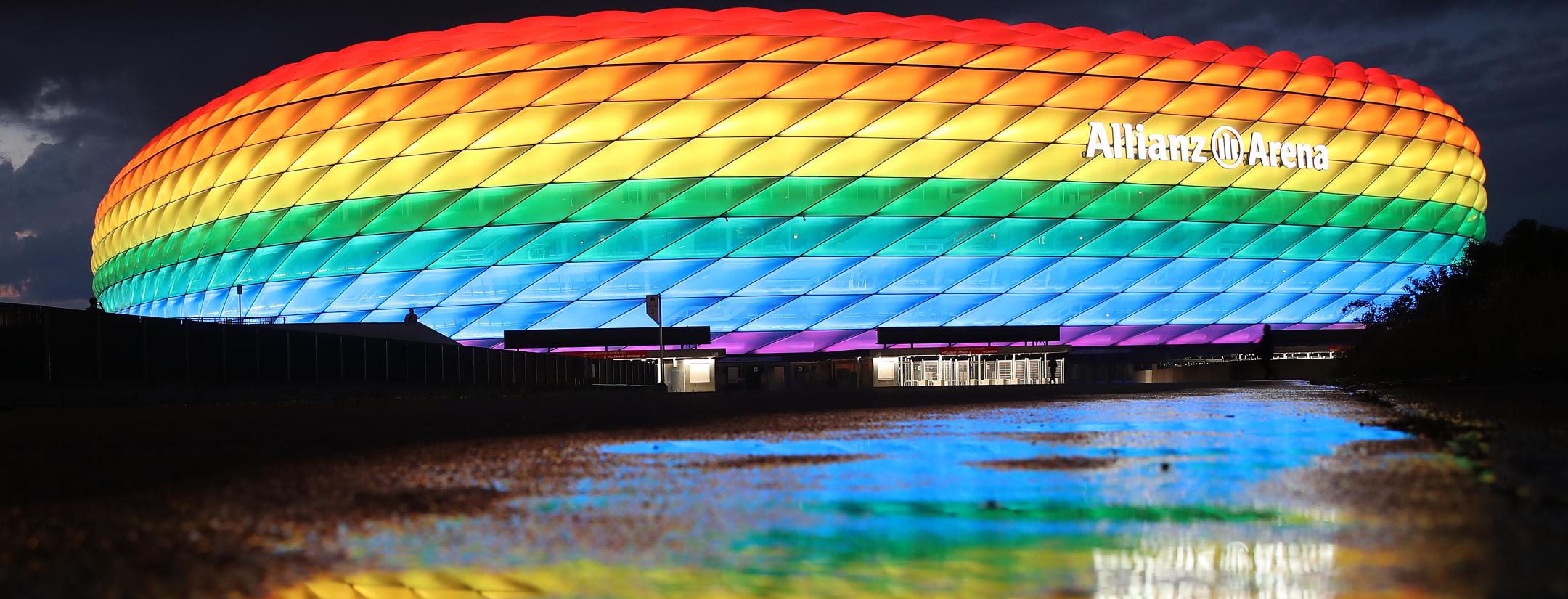 Allianz Arena | soccer pride celebration