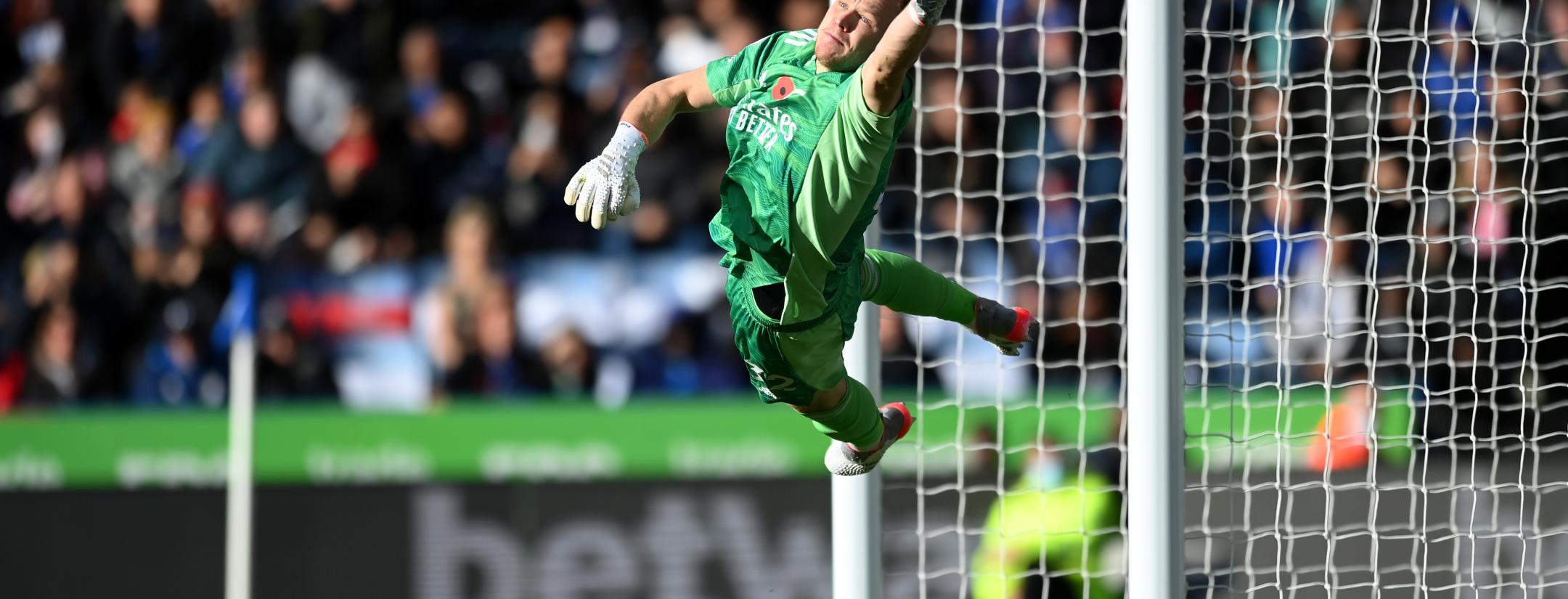 Aaron Ramsdale Save vs Leicester City