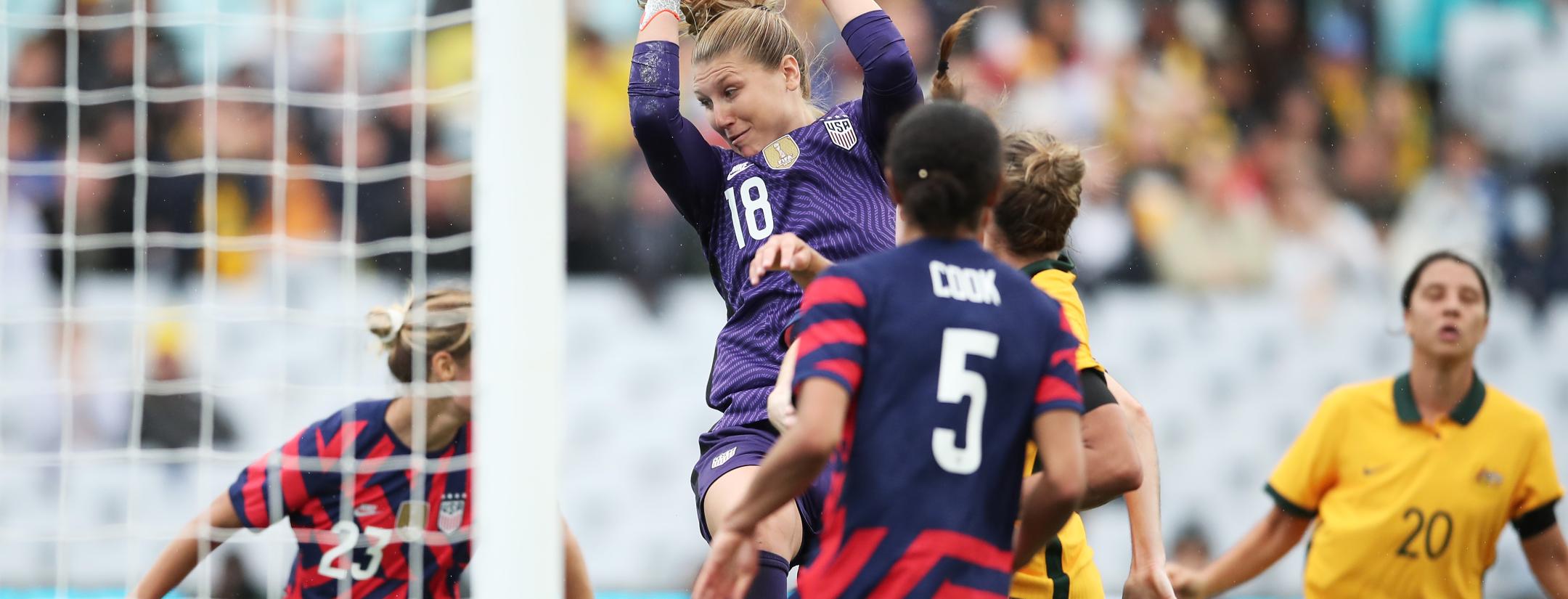 USWNT vs Australia Highlights were Casey Murphy vs Australia Highlights