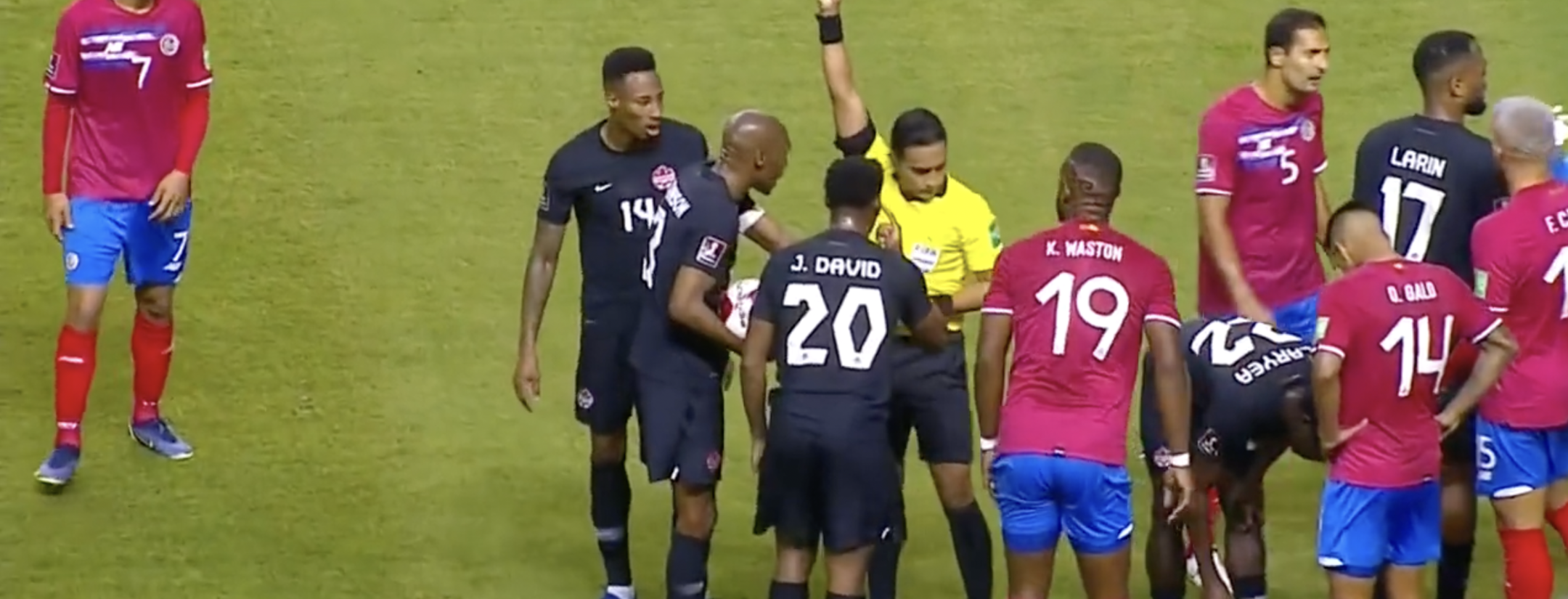 Mark-Anthony Kaye Red Card vs. Costa Rica
