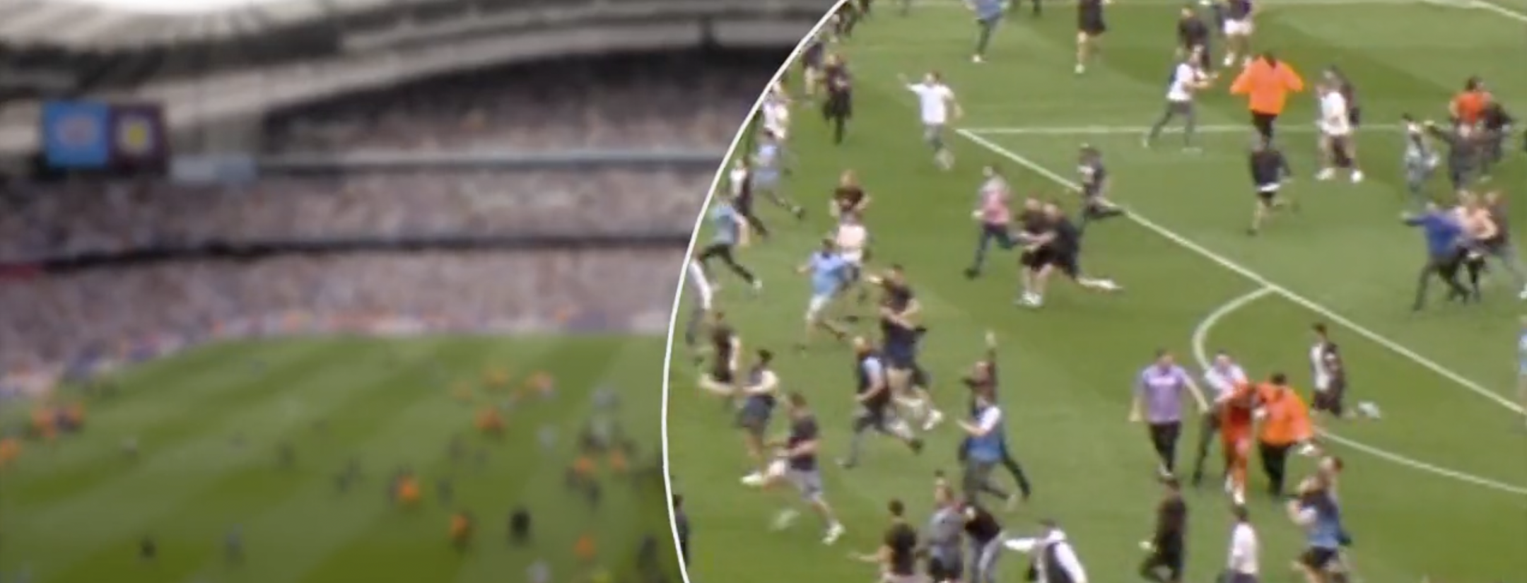 Man City Fans Attack Villa Keeper