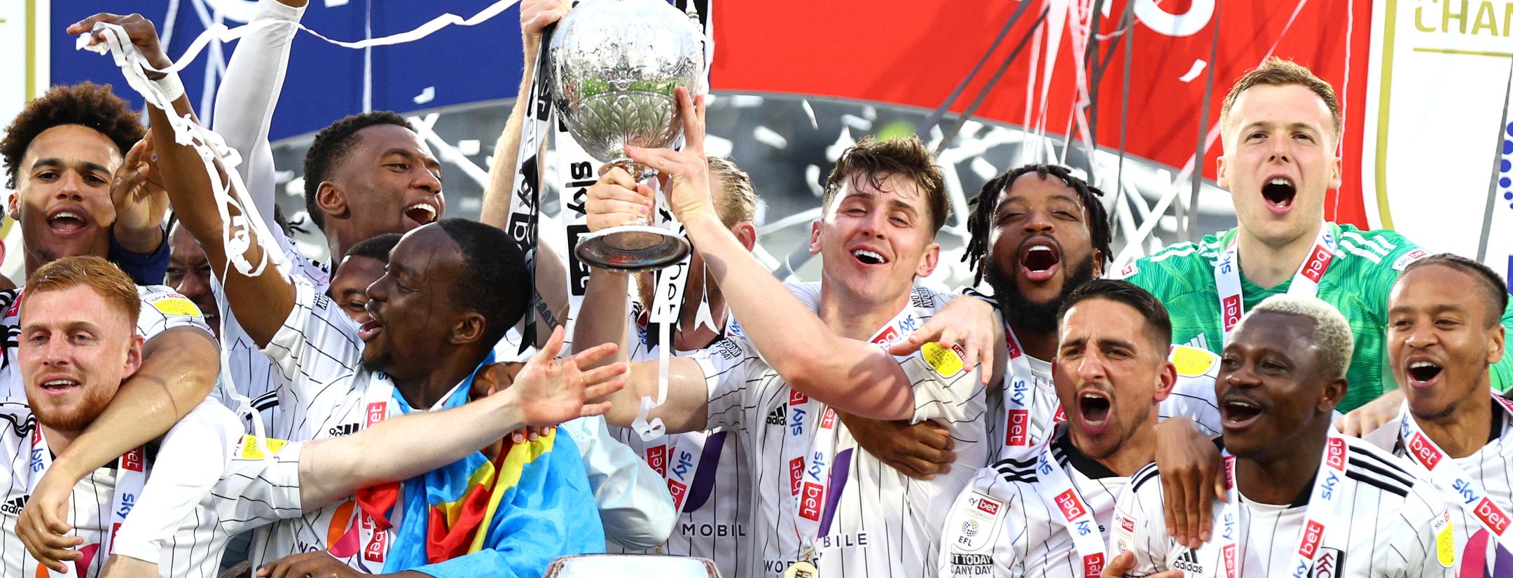 Fulham Celebrates Being One Of The Newly Promoted Premier League Teams