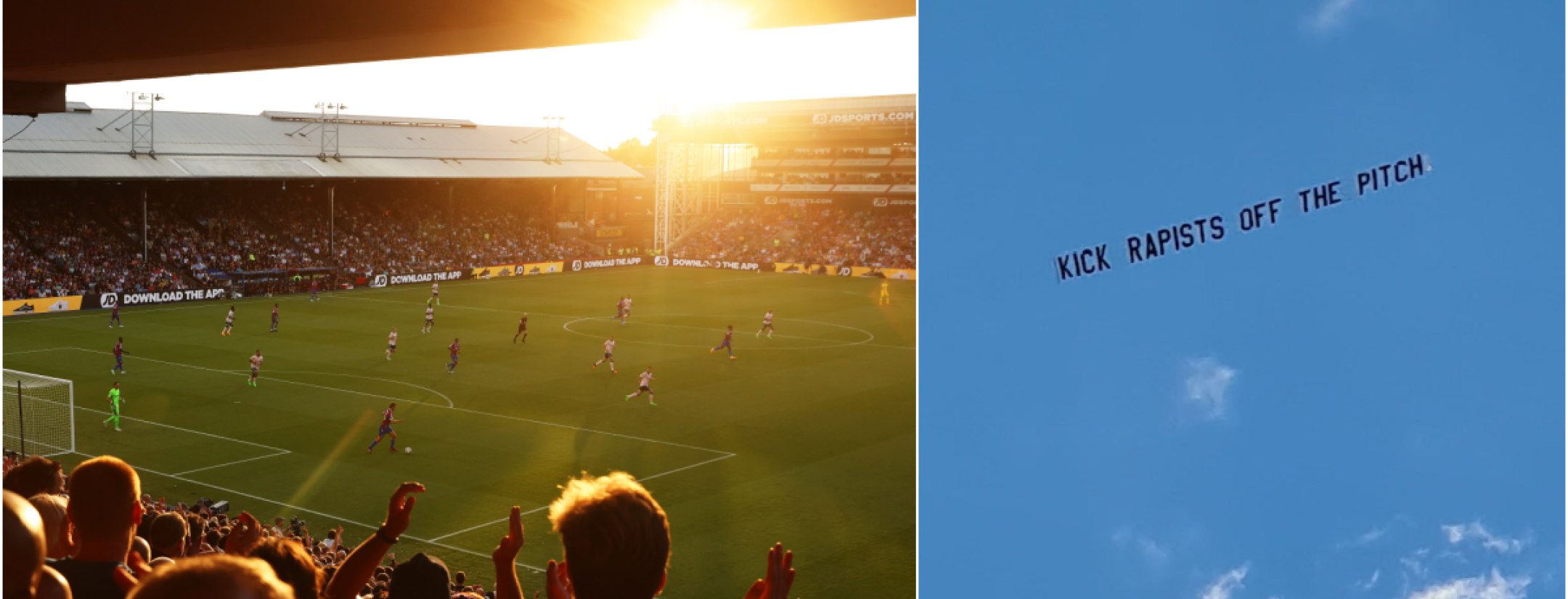Arsenal banner vs. Crystal Palace