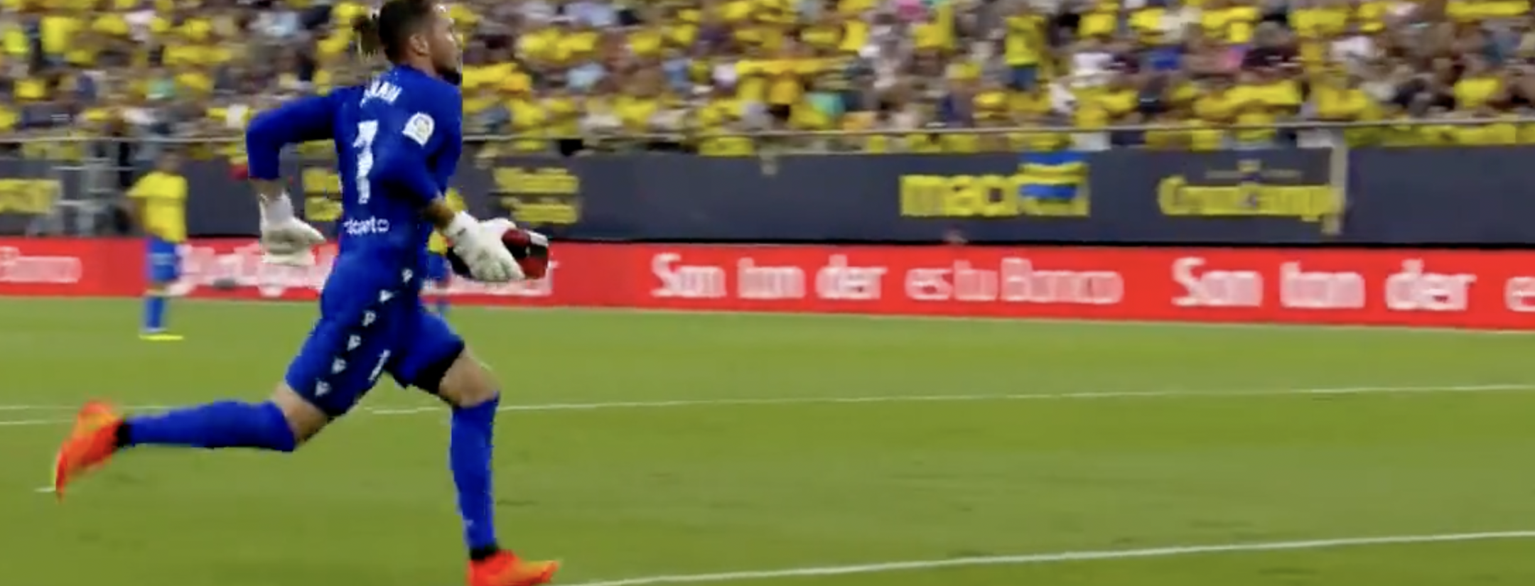 Cádiz-Barcelona Stoppage