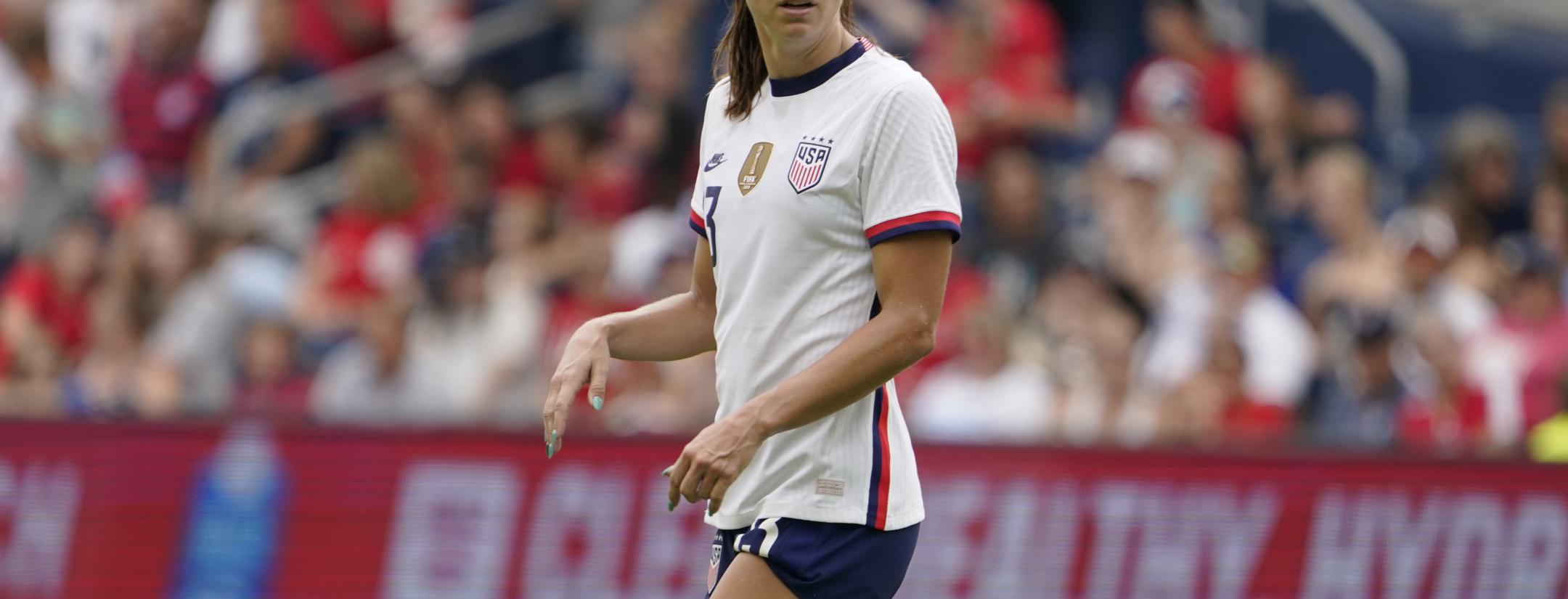 Why is Alex Morgan not playing vs England 