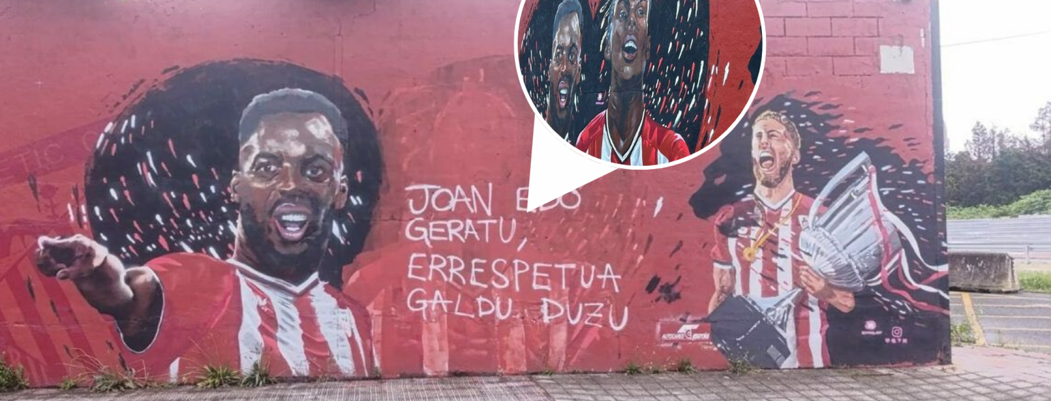 Nico Williams mural defaced