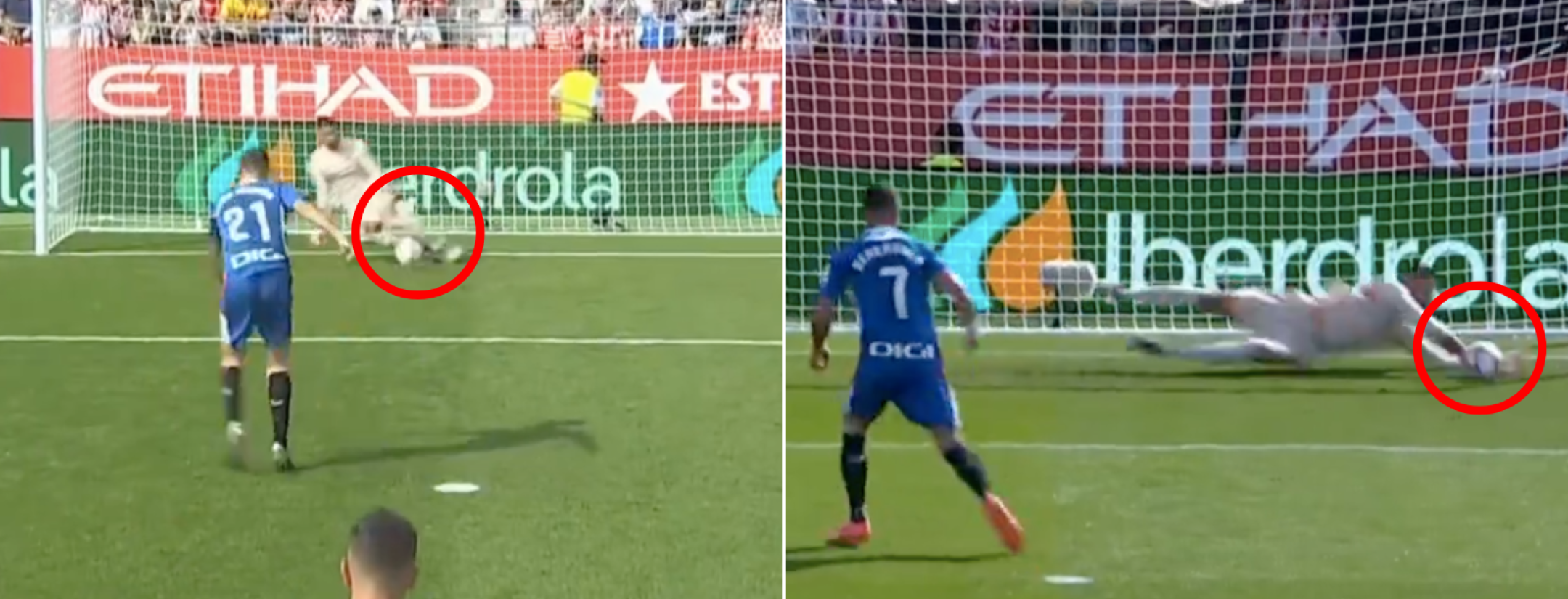 Gazzaniga three penalty saves vs. Bilbao