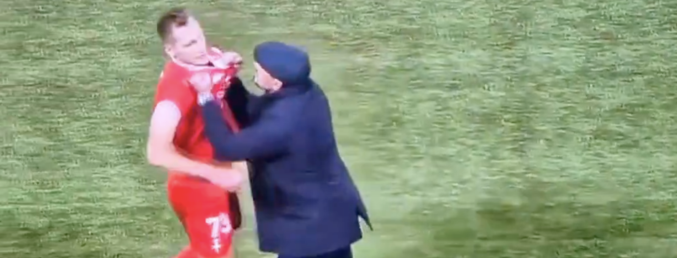 Serie C manager reaction to red card