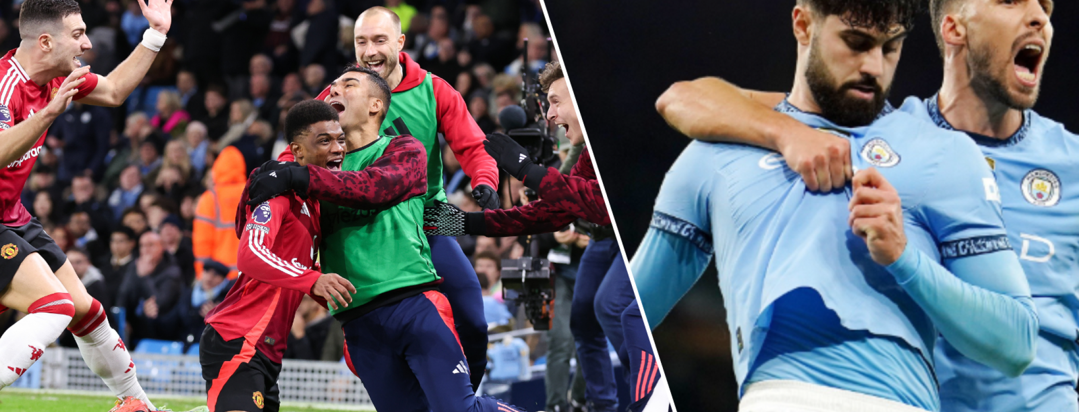 Manchester Derby ends with two late United goals