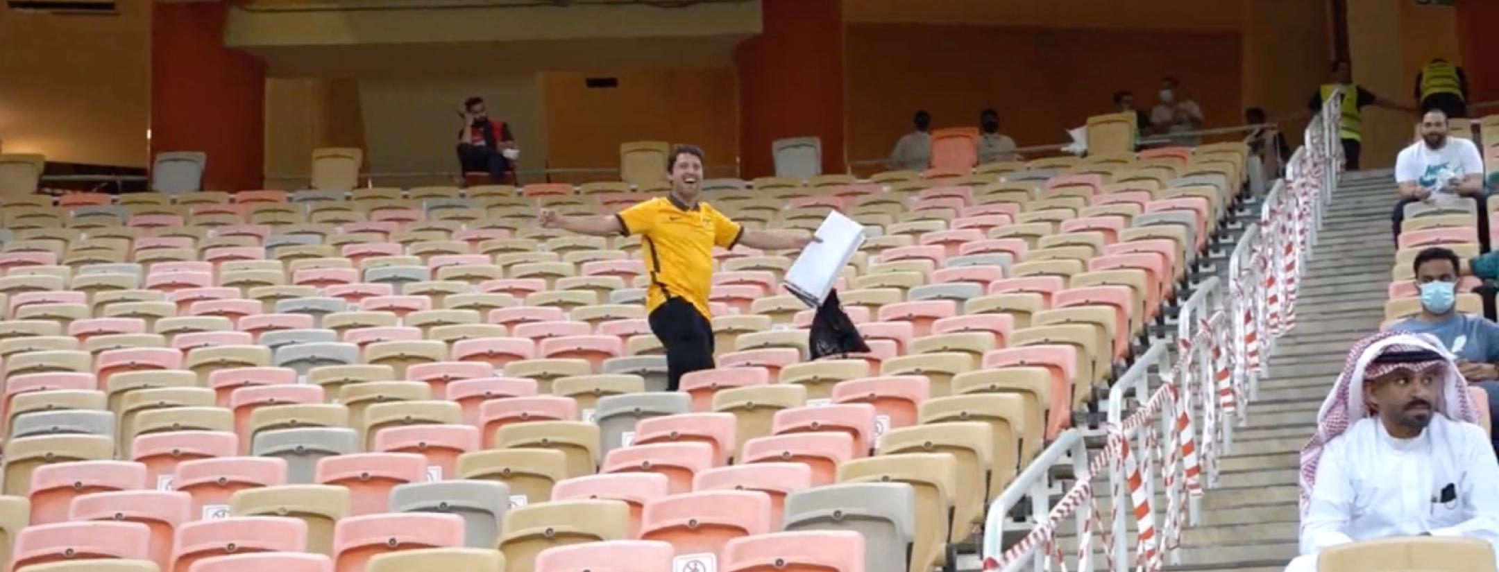 Australia fan in Saudi Arabia