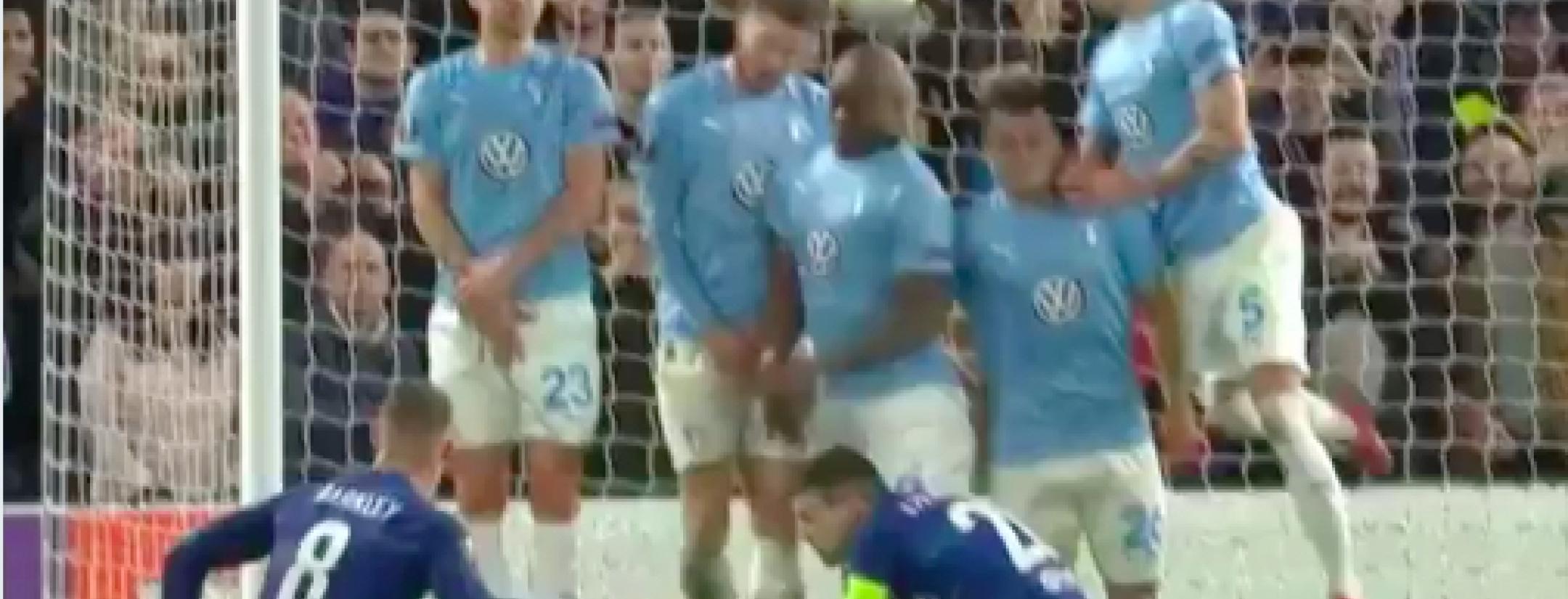 Ross Barkley free kick