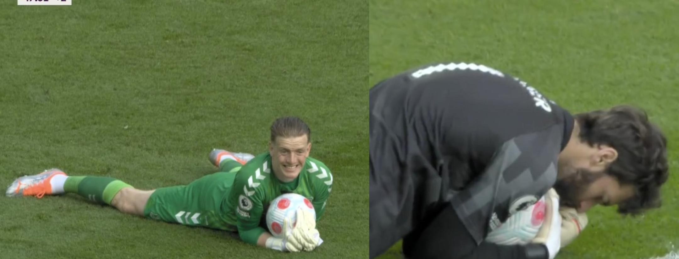 Alisson and Jordan Pickford