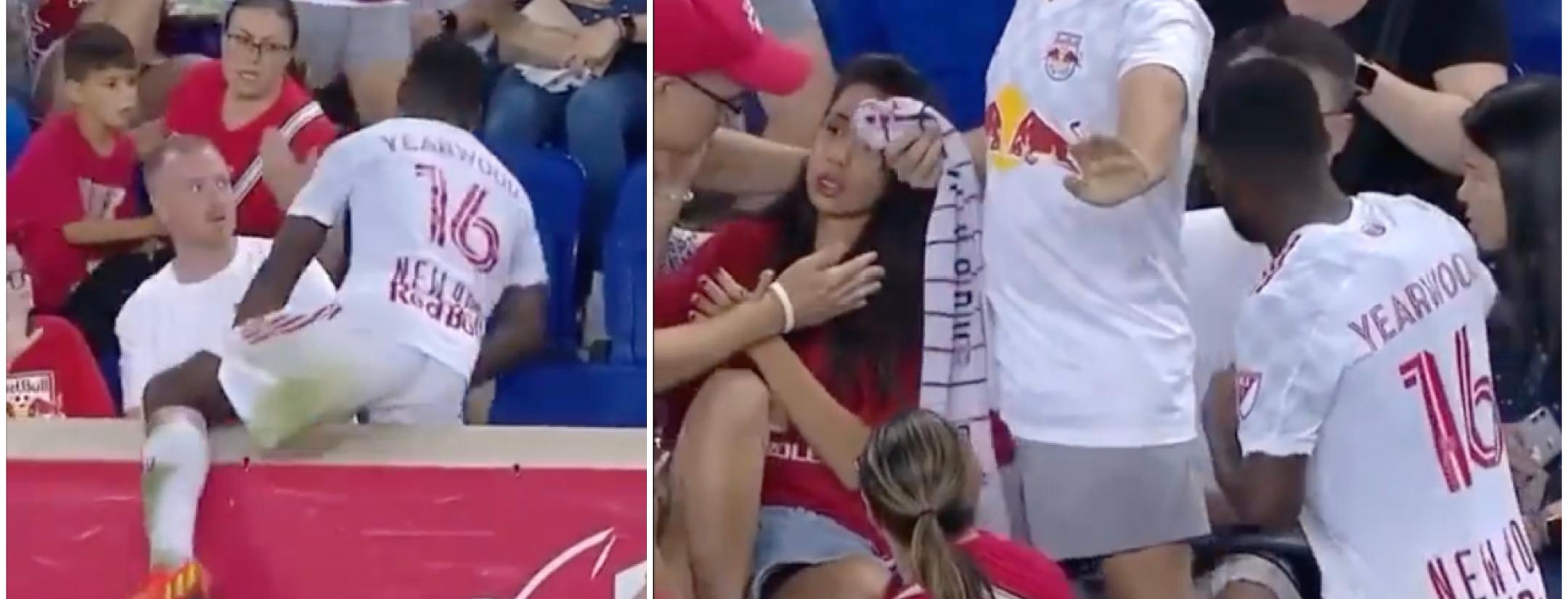 Dru Yearwood red card