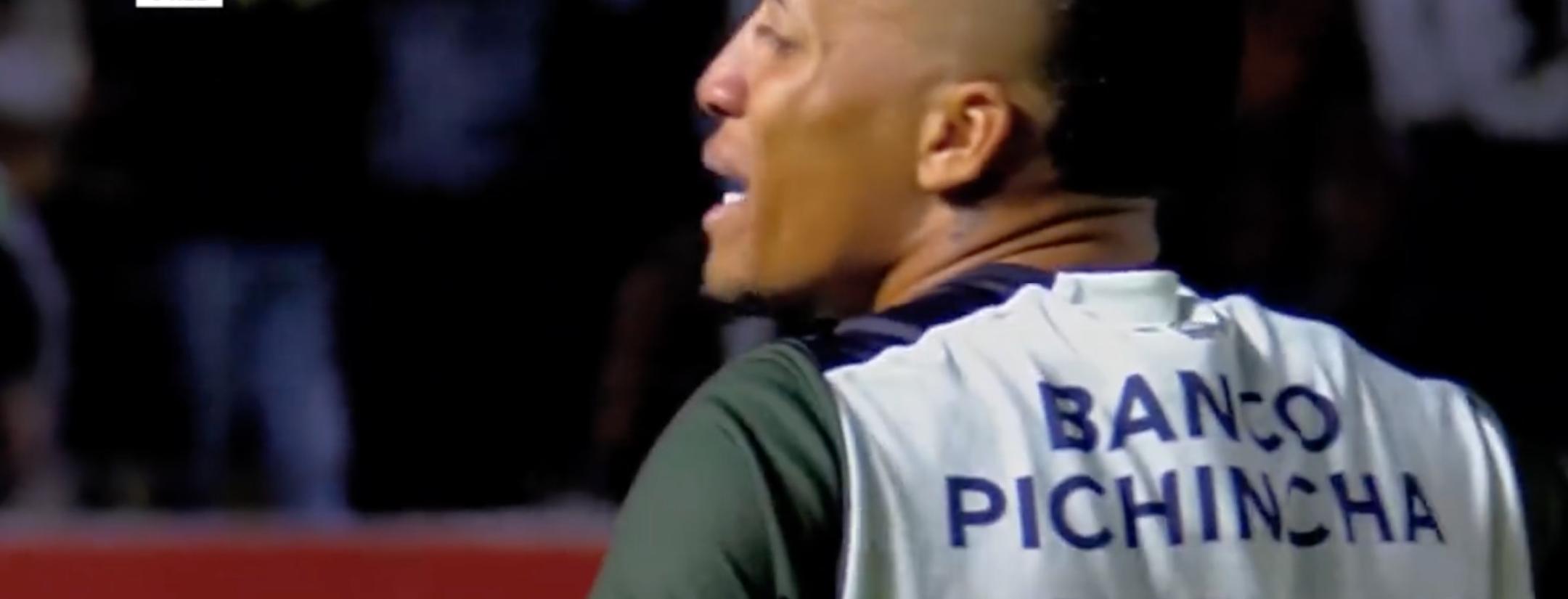 Byron Castillo cries after committing a penalty