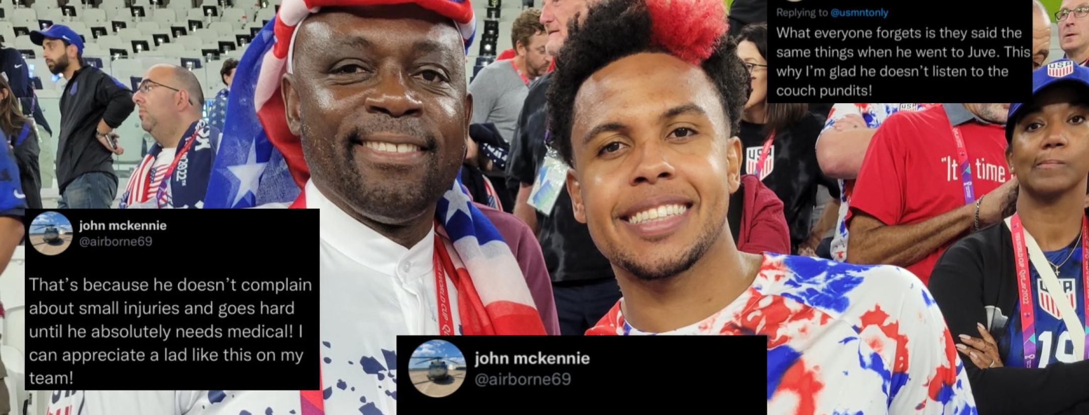 John McKennie Tweets on McKennie Arsenal rumor
