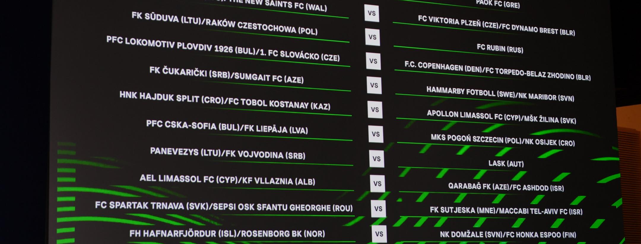 Europa Conference League Draw