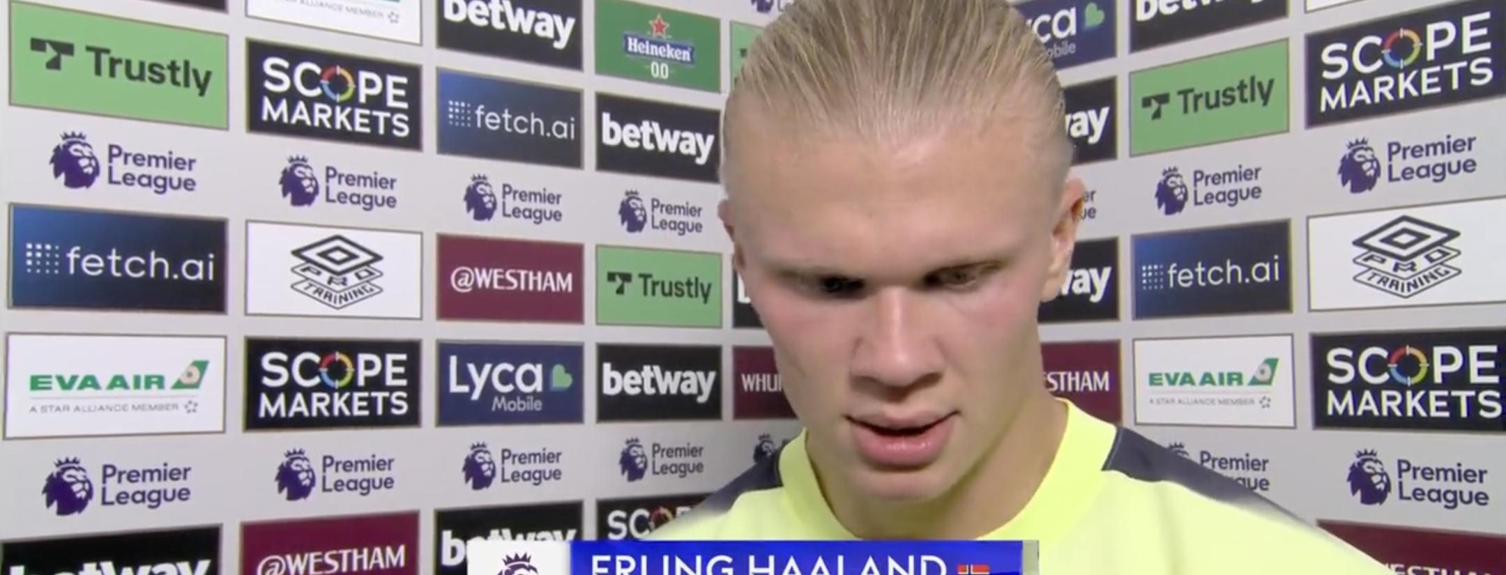 Erling Haaland interview