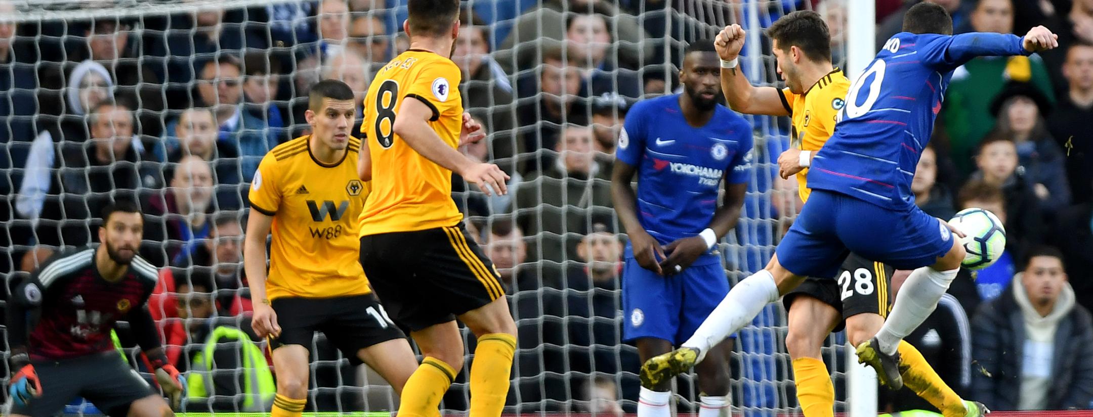 Eden Hazard goal vs Wolves