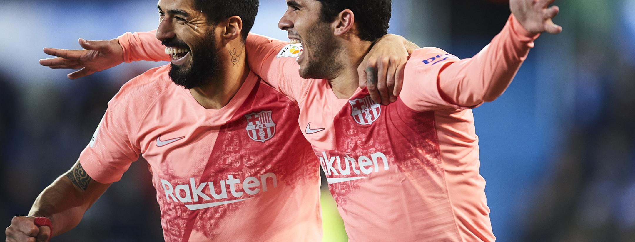 Carles Alena Barcelona Goal v Alaves