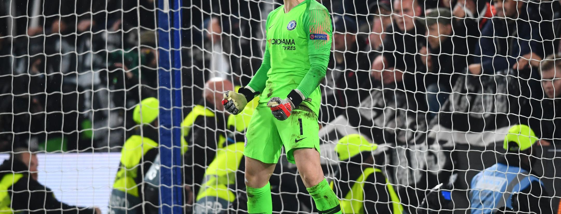 Kepa saves vs Eintracht