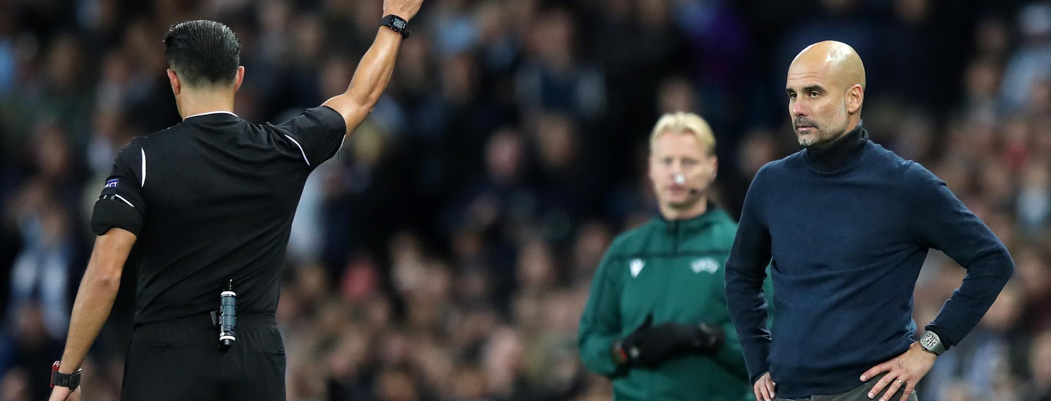 Champions League manager yellow cards