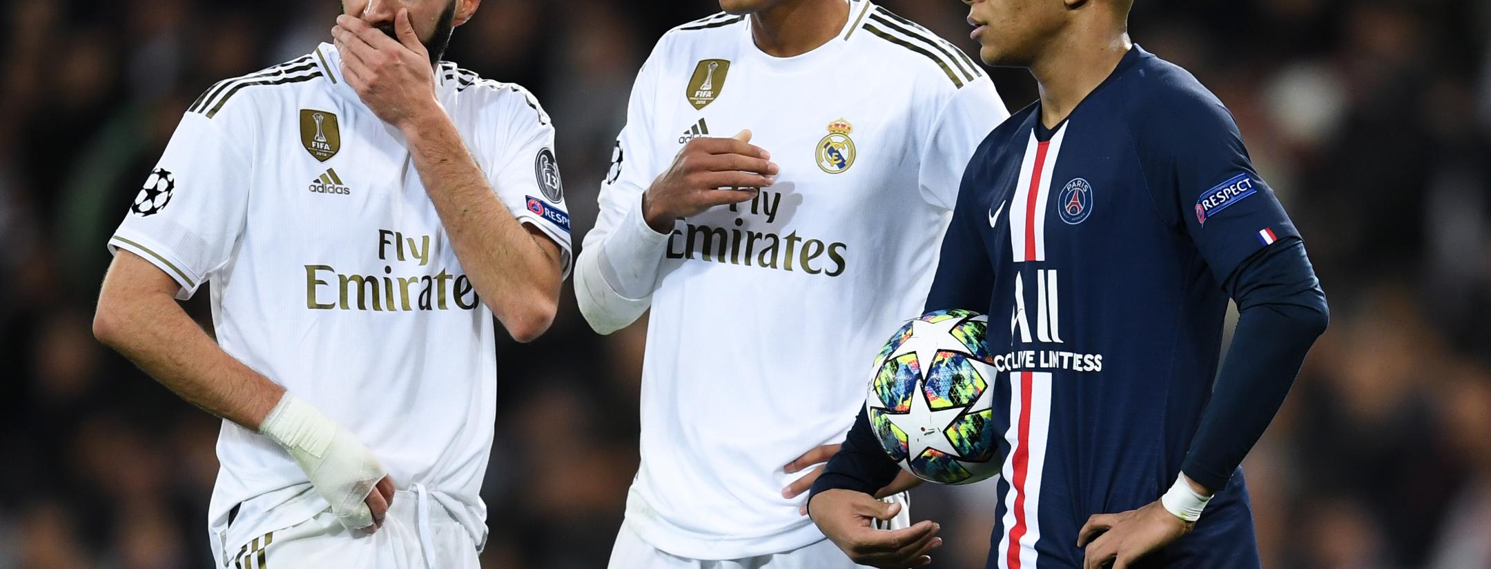 Karim Benzema and Kylian Mbappe