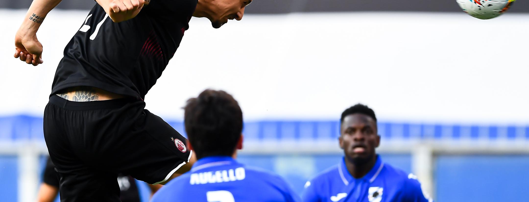 Zlatan Ibrahimovic Milan goals vs Sampdoria