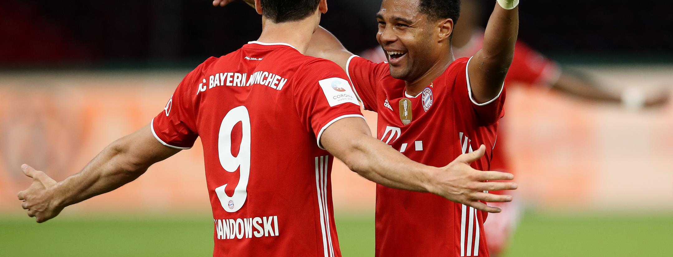 Lewandowski and Gnabry stats