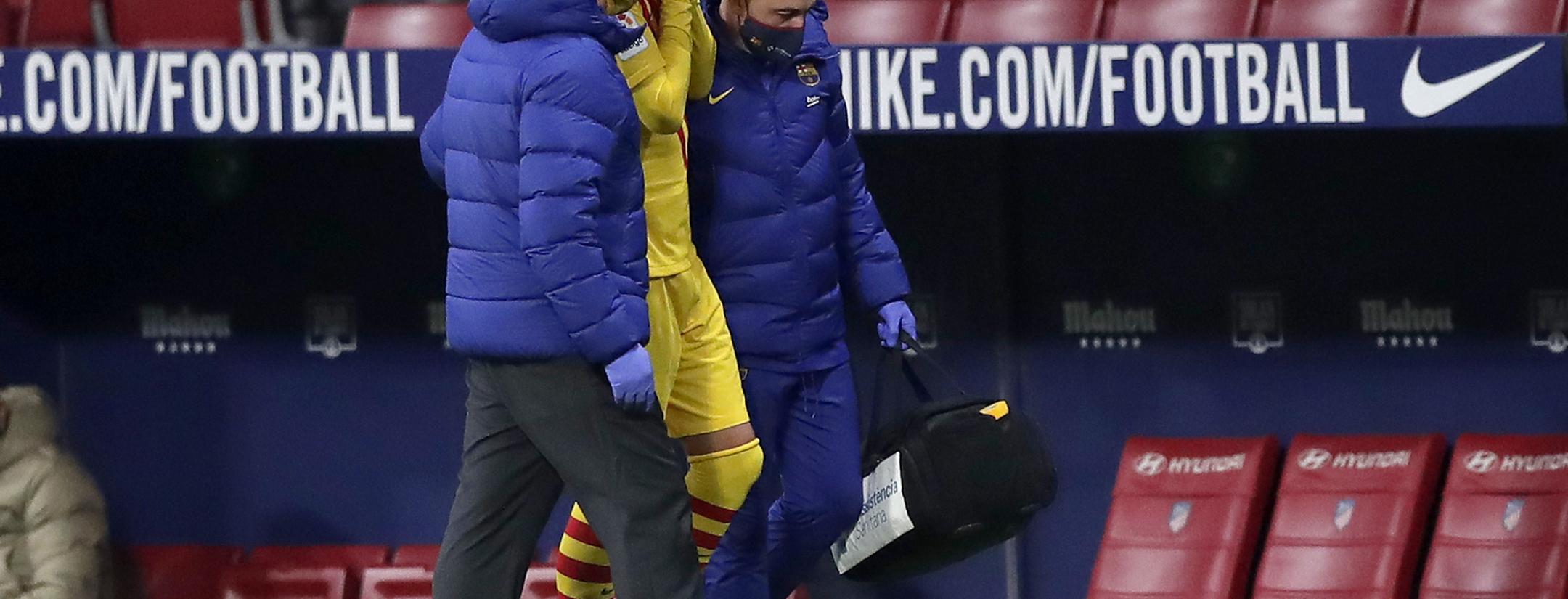 Gerard Pique injury