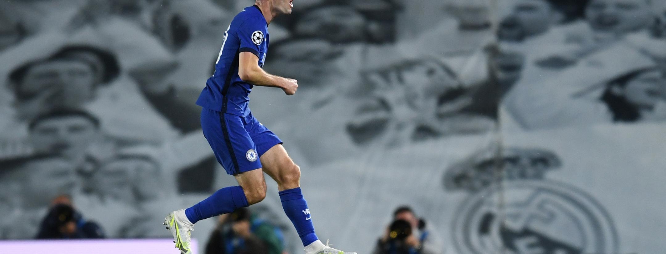 Gol Pulisic Real Madrid vs Chelsea